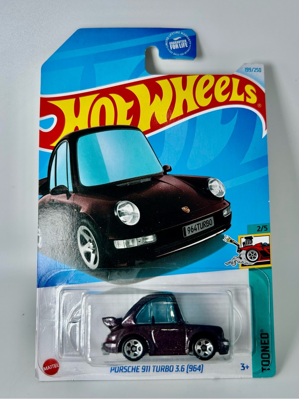 Hot Wheels Tooned Porsche 911 Turbo 3.6 964 Black 5/5 New for 2021 234/250